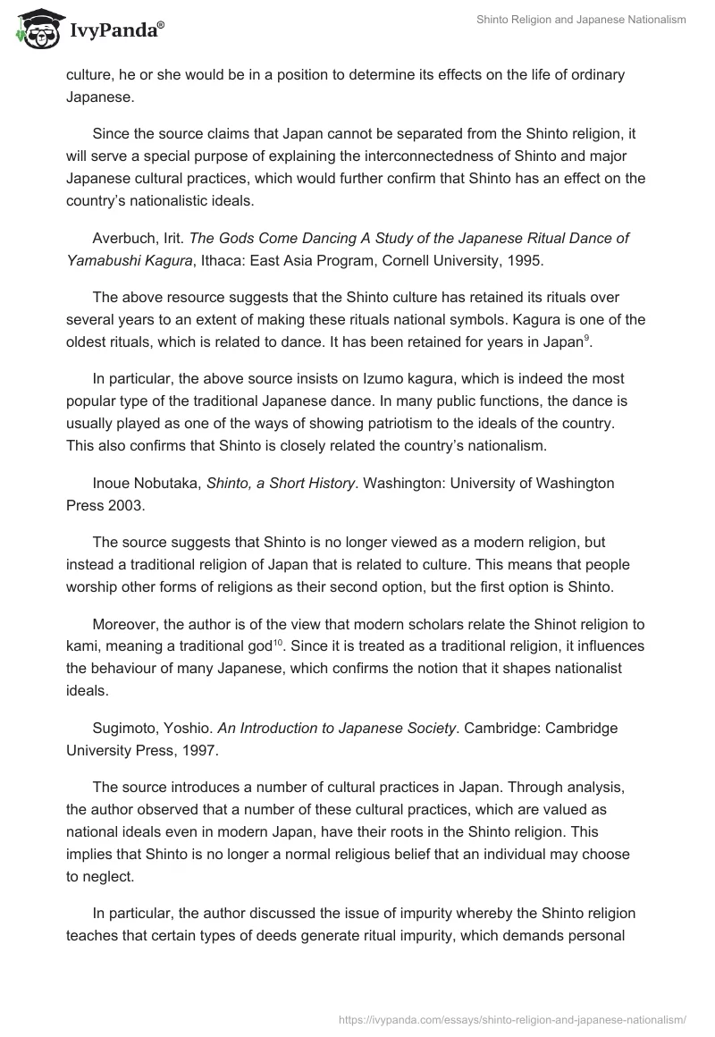 Shinto Religion and Japanese Nationalism. Page 5