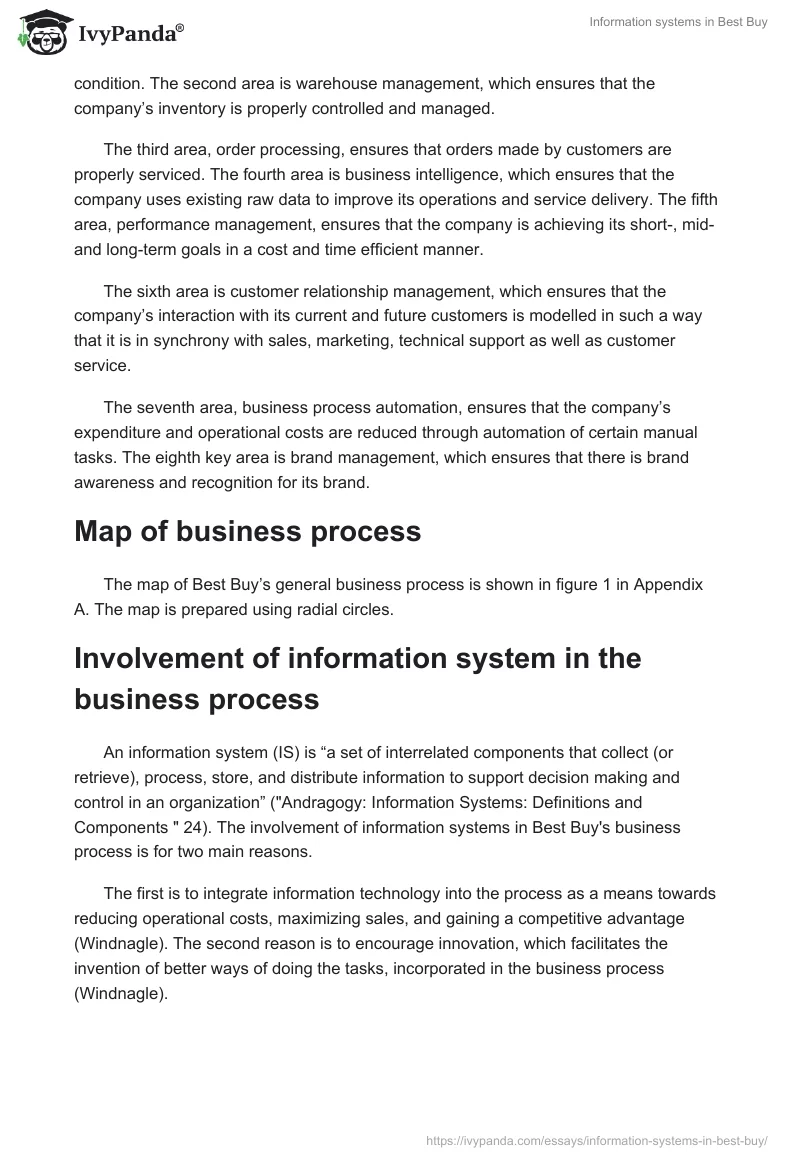 Information systems in Best Buy. Page 2