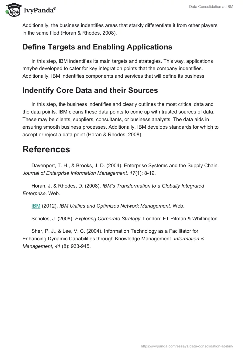 Data Consolidation at IBM. Page 5