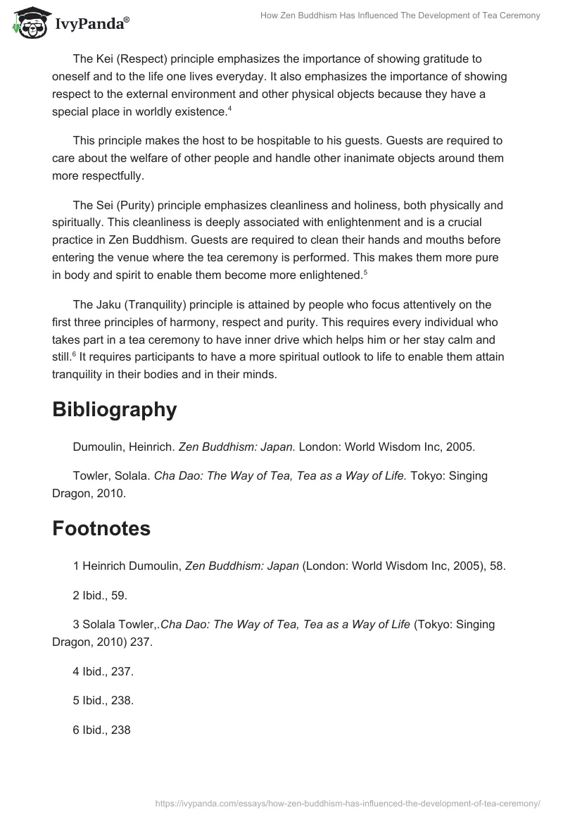 How Zen Buddhism Has Influenced the Development of Tea Ceremony. Page 2