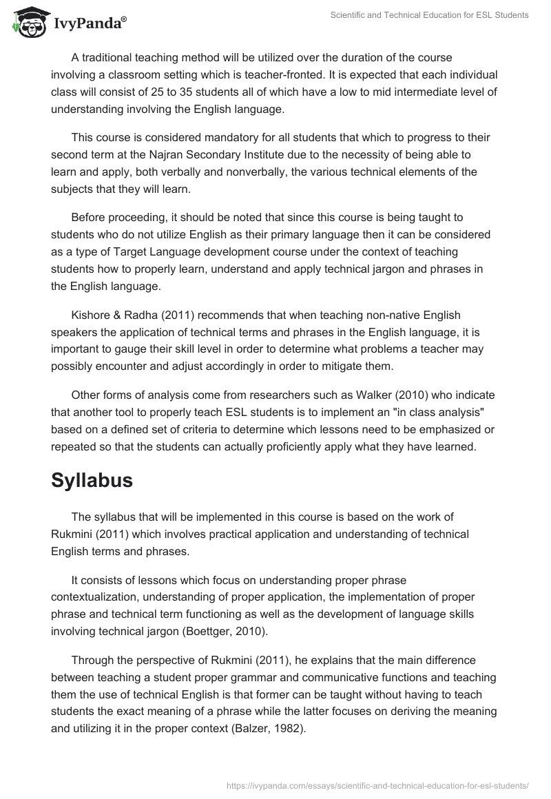 Scientific and Technical Education for ESL Students. Page 3