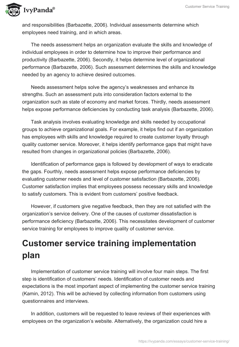 Customer Service Training. Page 2