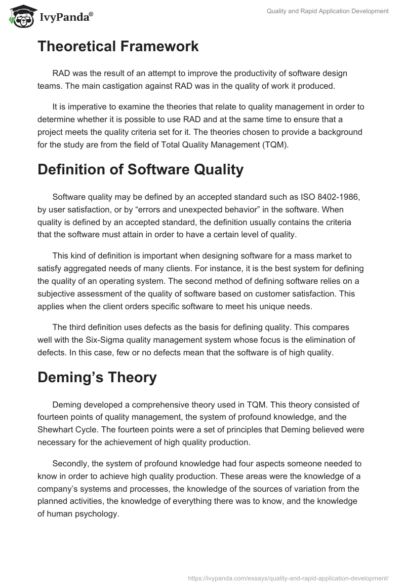 Quality and Rapid Application Development. Page 2