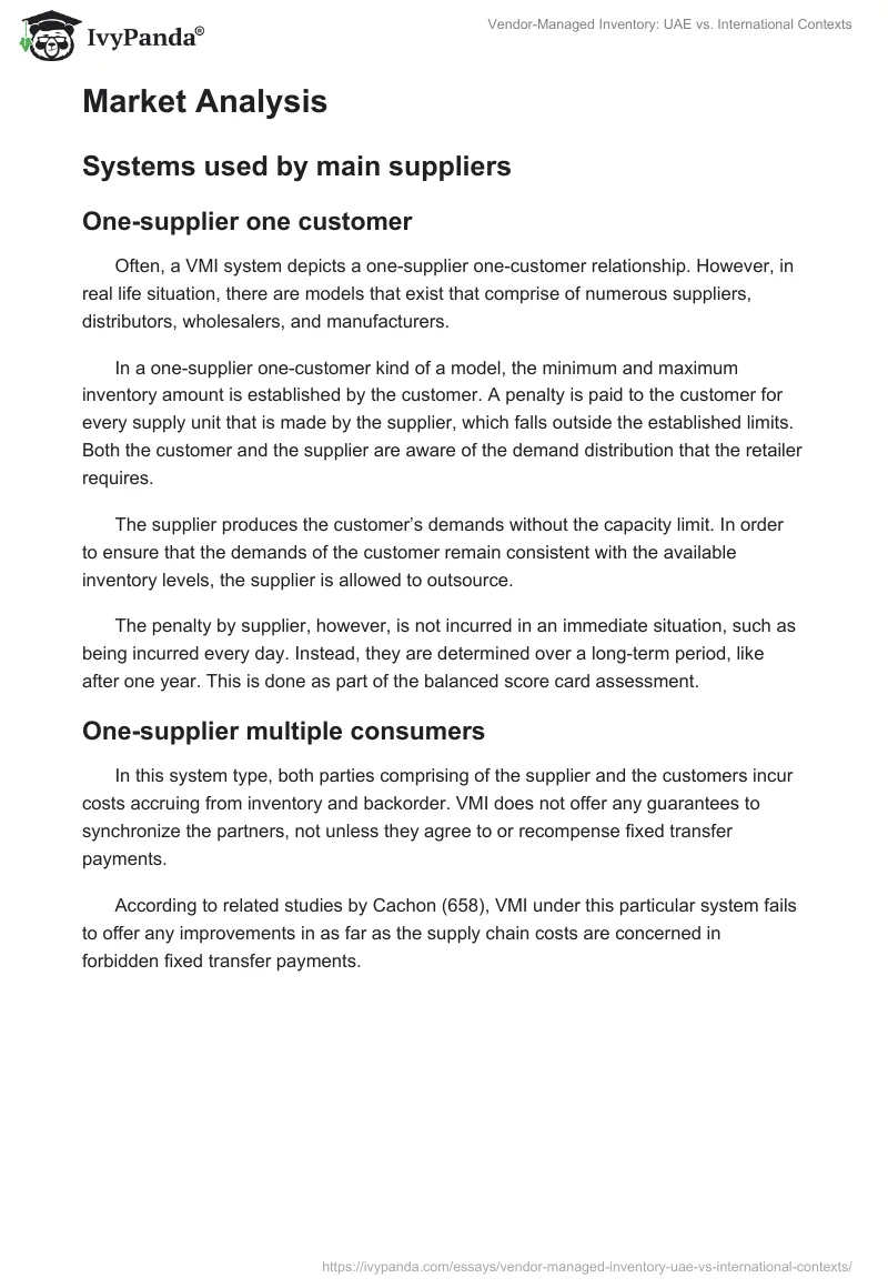 Vendor-Managed Inventory: UAE vs. International Contexts. Page 5