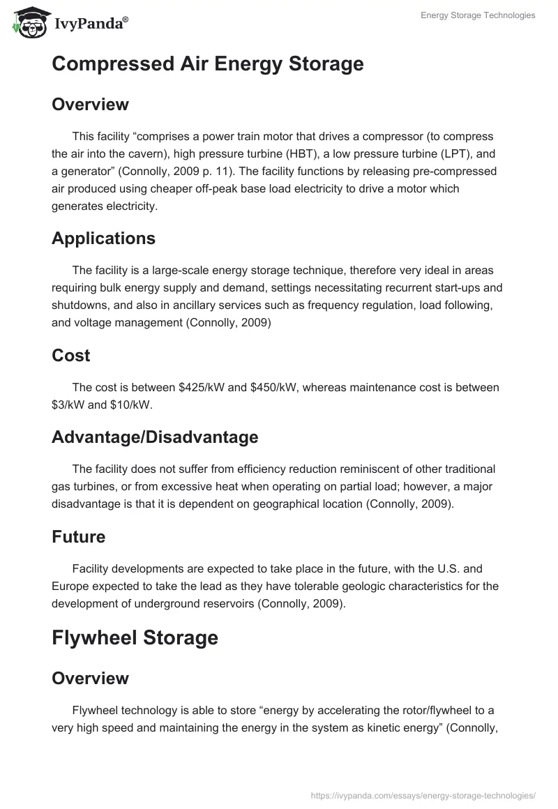 Energy Storage Technologies. Page 2