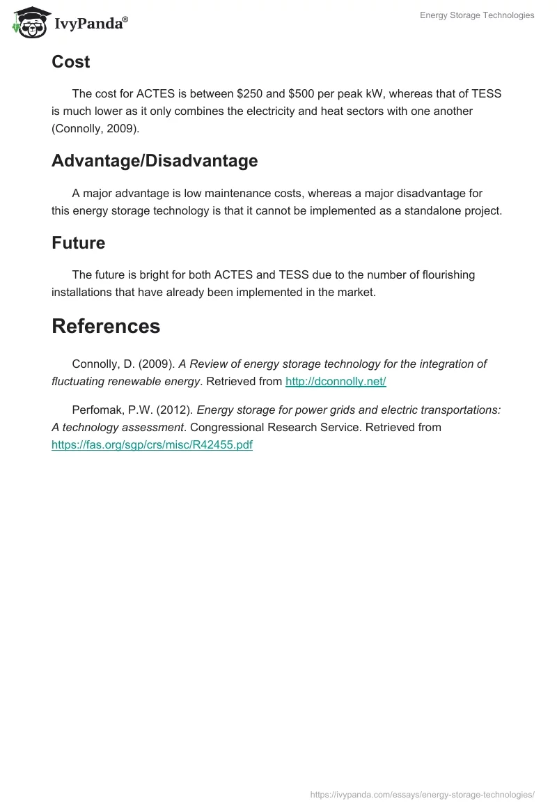 Energy Storage Technologies. Page 4