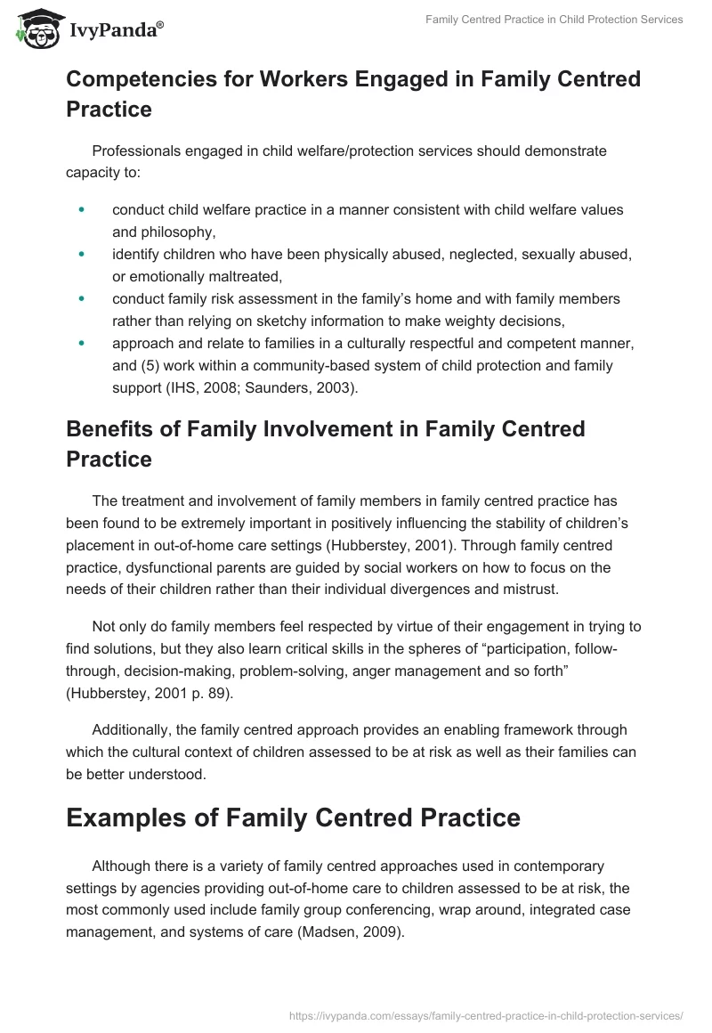 Family Centred Practice in Child Protection Services. Page 3