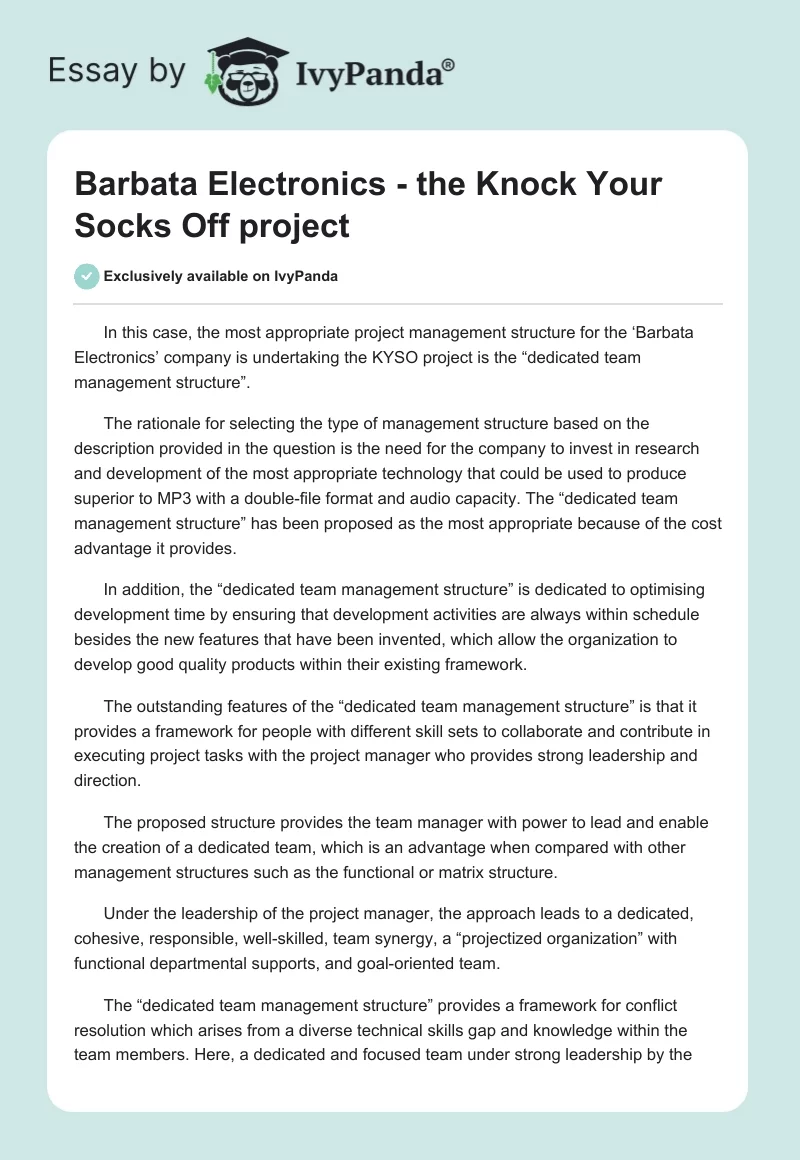Barbata Electronics - the Knock Your Socks Off project. Page 1