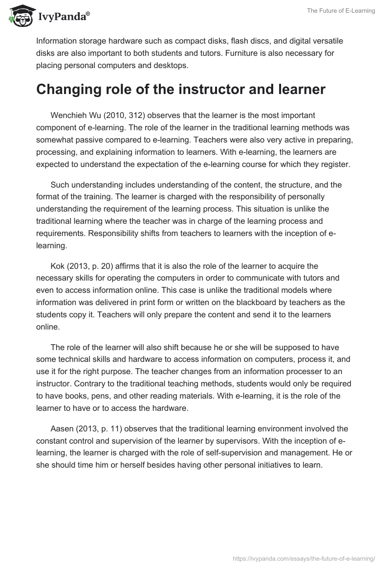 The Future of E-Learning. Page 3