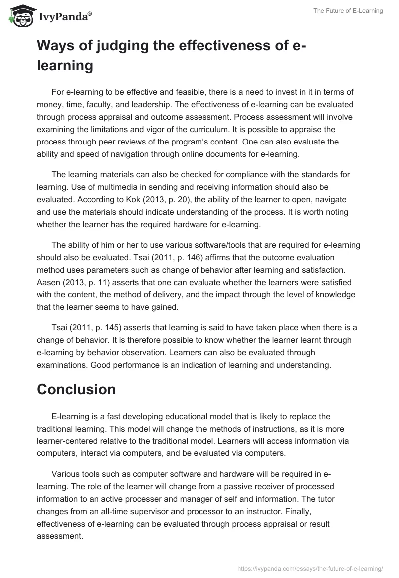The Future of E-Learning. Page 4