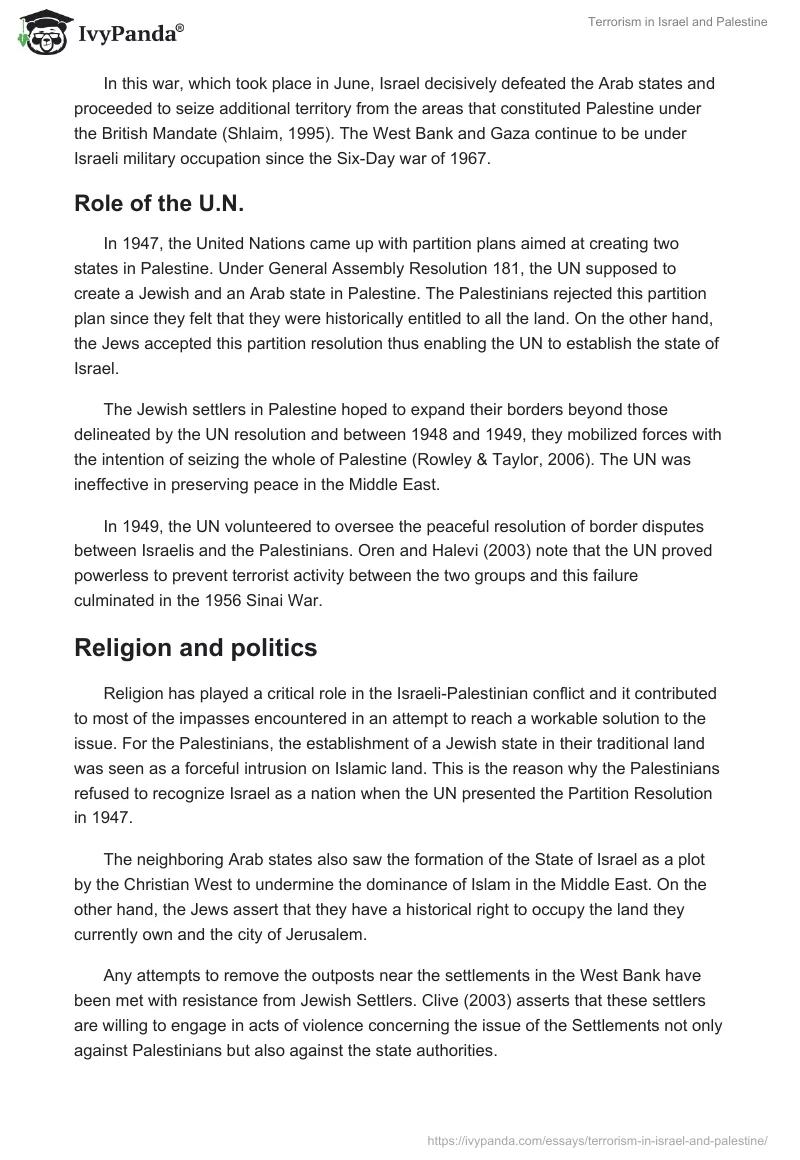 Terrorism in Israel and Palestine. Page 3