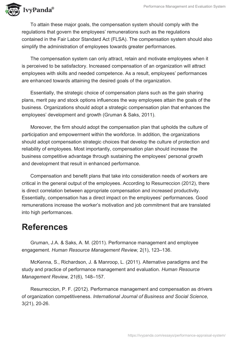 Performance Management and Evaluation System. Page 4