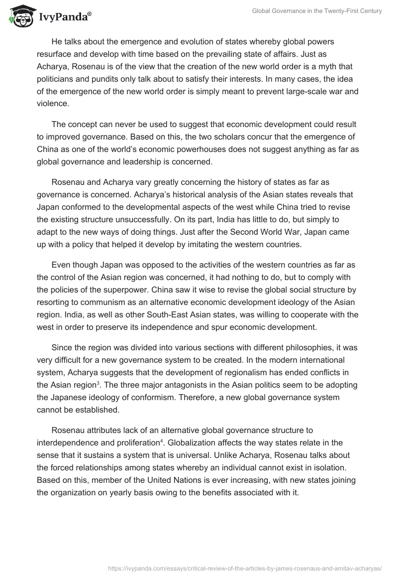 Global Governance in the Twenty-First Century. Page 3