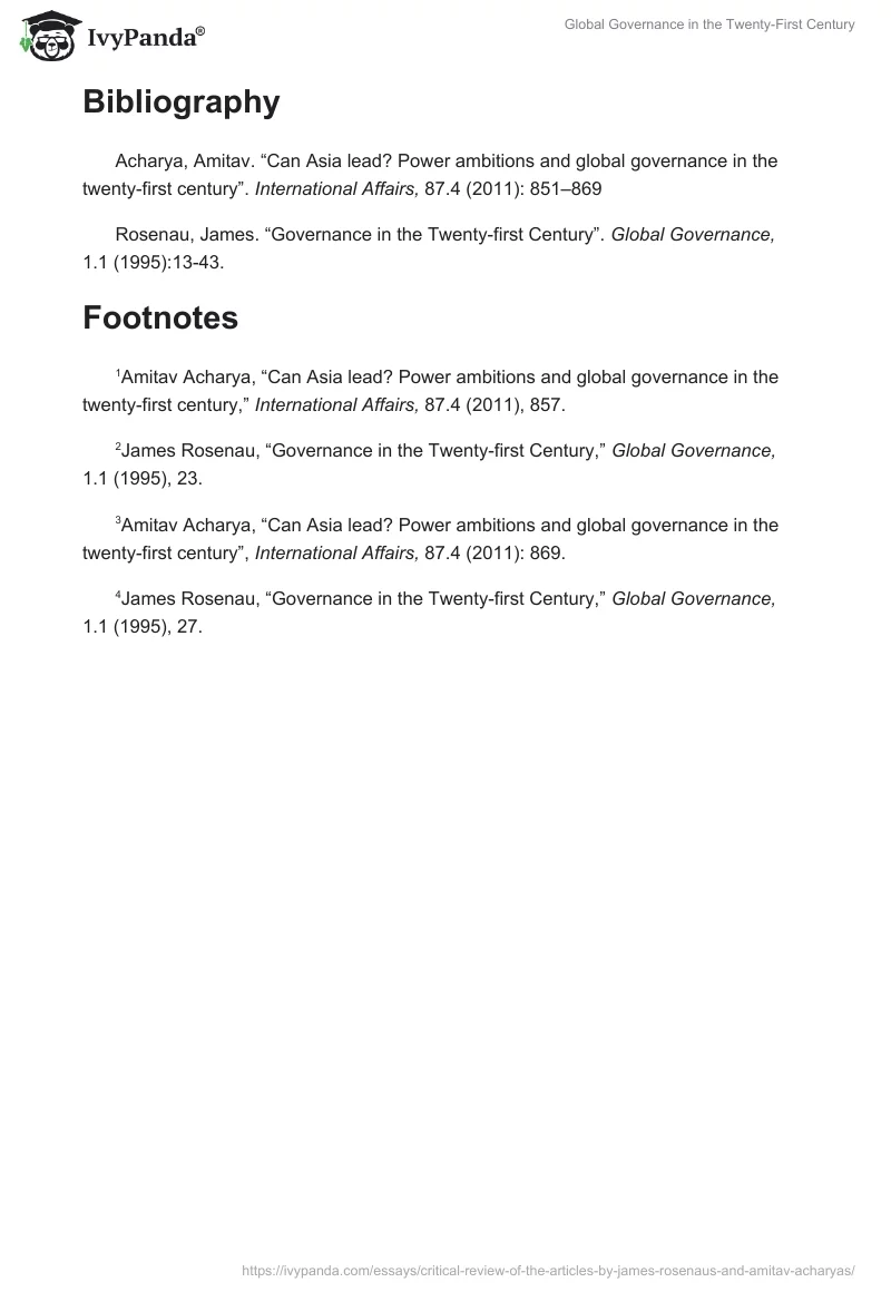 Global Governance in the Twenty-First Century. Page 4
