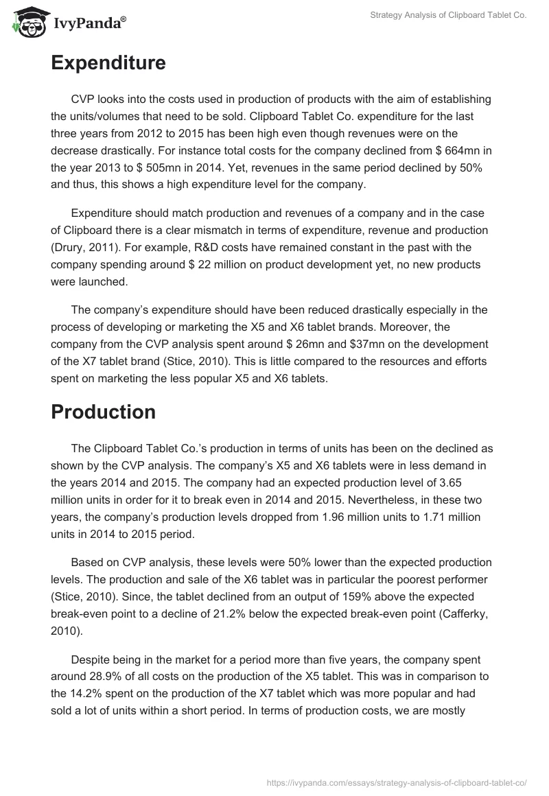 Strategy Analysis of Clipboard Tablet Co.. Page 2