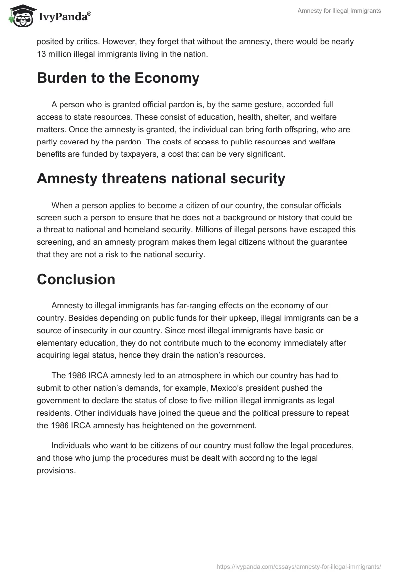 Amnesty for Illegal Immigrants. Page 3