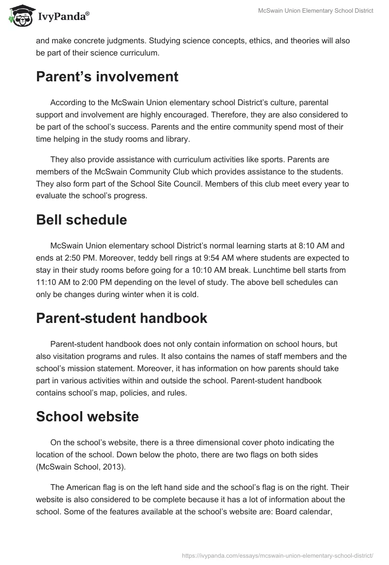 McSwain Union Elementary School District. Page 2