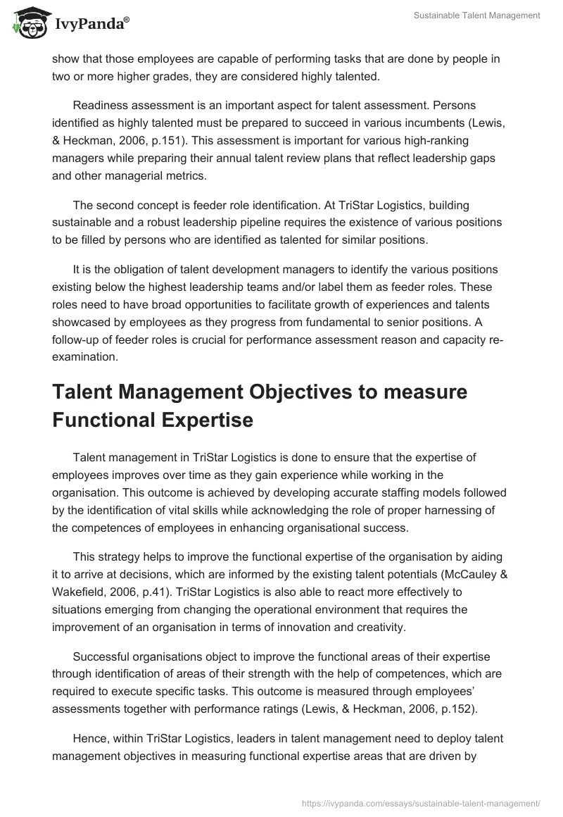 Sustainable Talent Management. Page 3