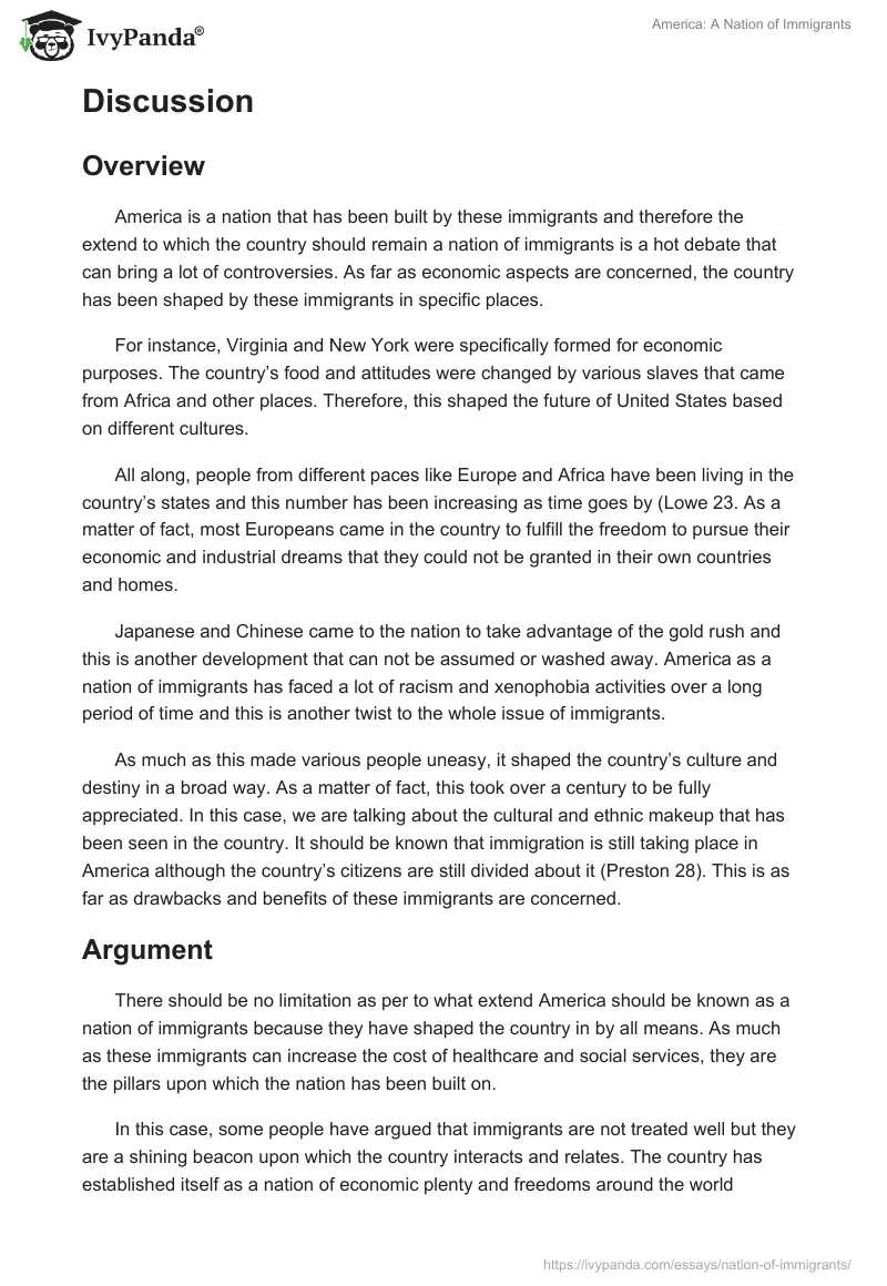 America: A Nation of Immigrants. Page 2