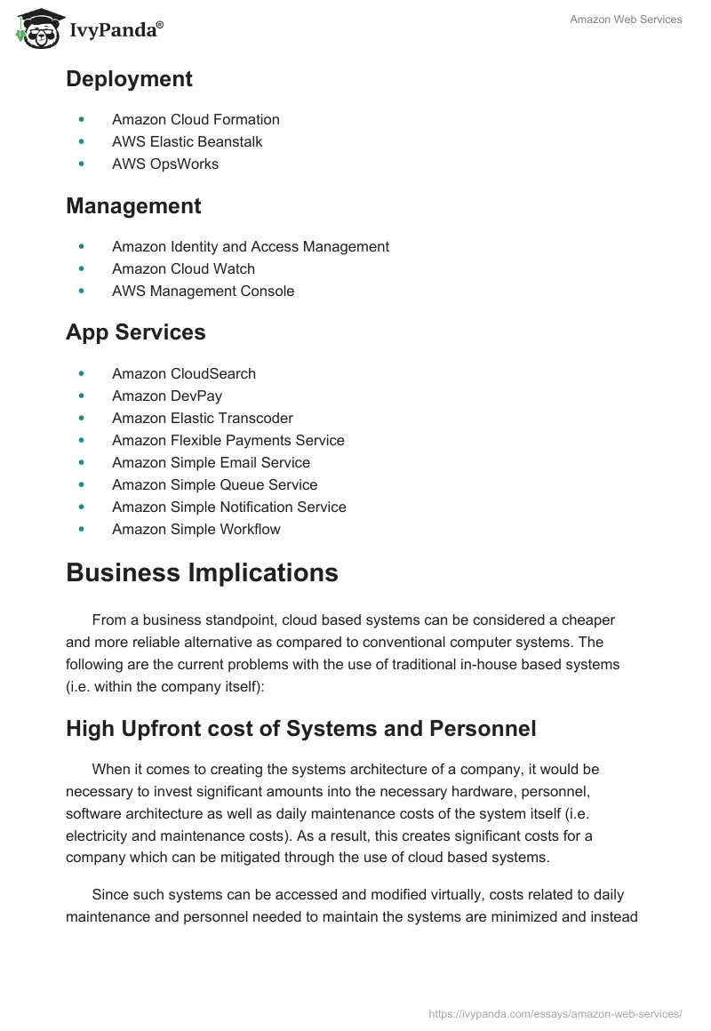 Amazon Web Services. Page 3