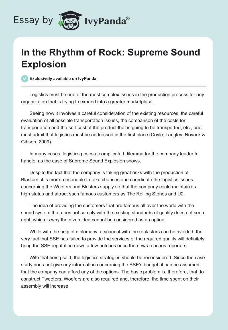 In the Rhythm of Rock: Supreme Sound Explosion. Page 1