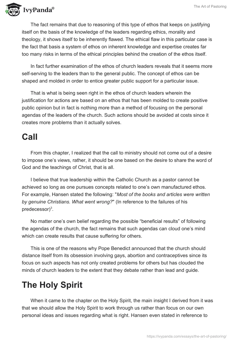 The Art of Pastoring. Page 2
