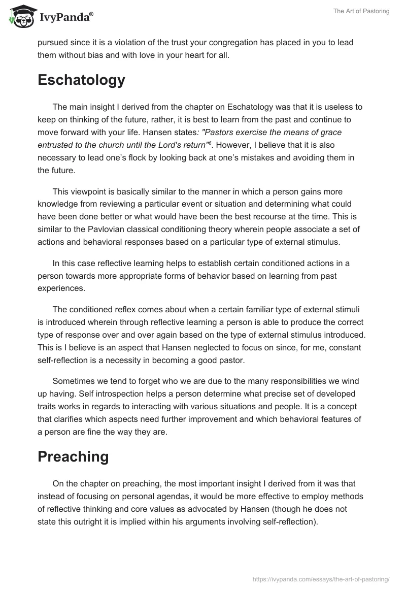 The Art of Pastoring. Page 4