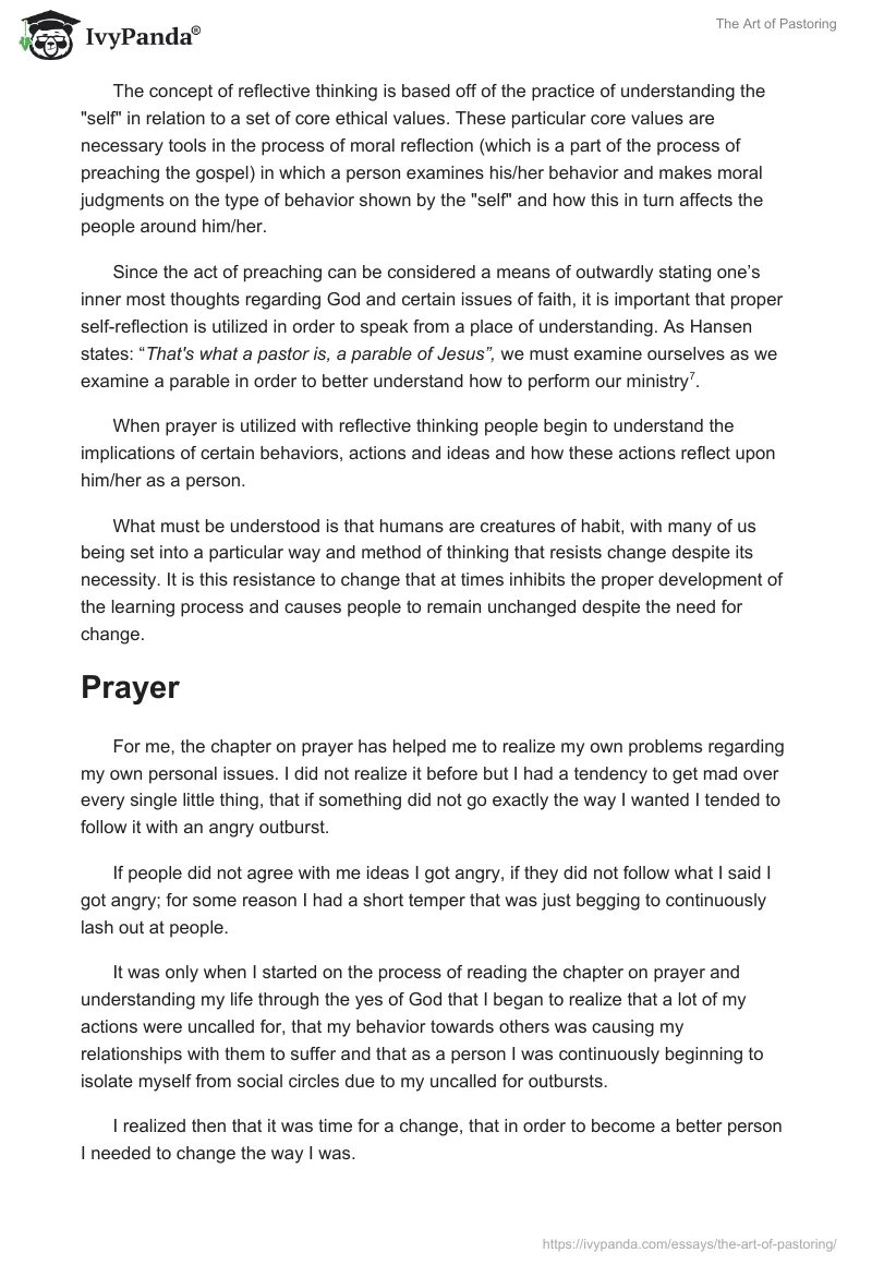 The Art of Pastoring. Page 5