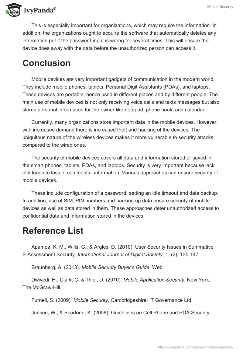 Mobile Security. Page 5