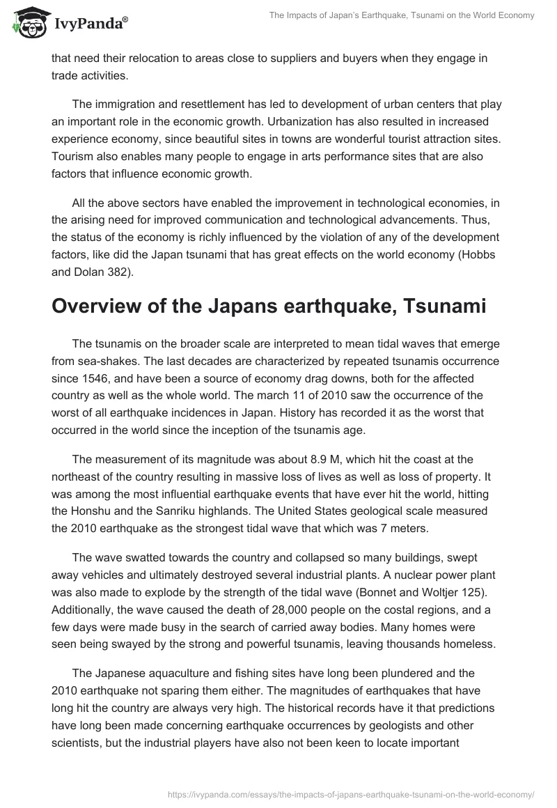 The Impacts of Japan’s Earthquake, Tsunami on the World Economy. Page 3