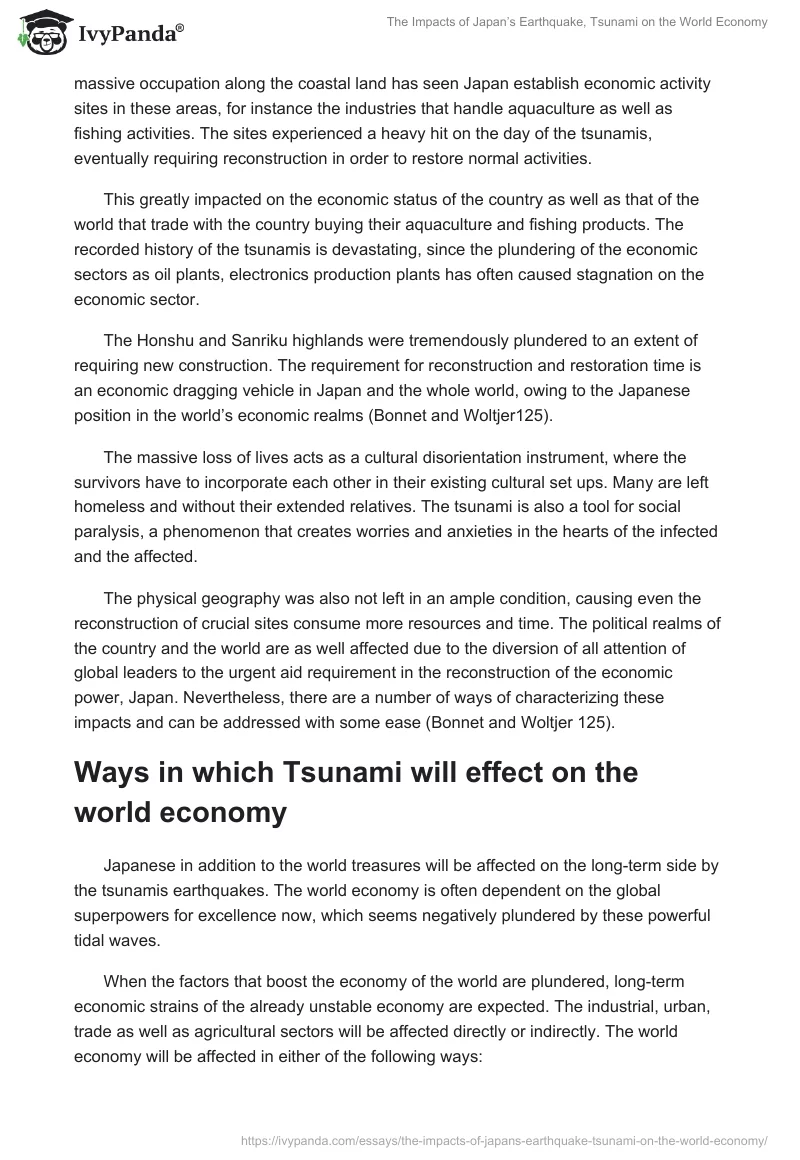 The Impacts of Japan’s Earthquake, Tsunami on the World Economy. Page 5