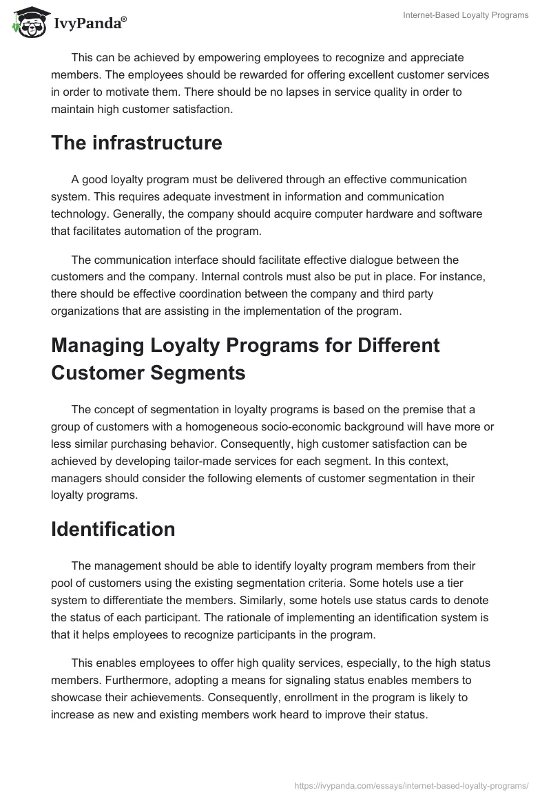 Internet-Based Loyalty Programs. Page 5