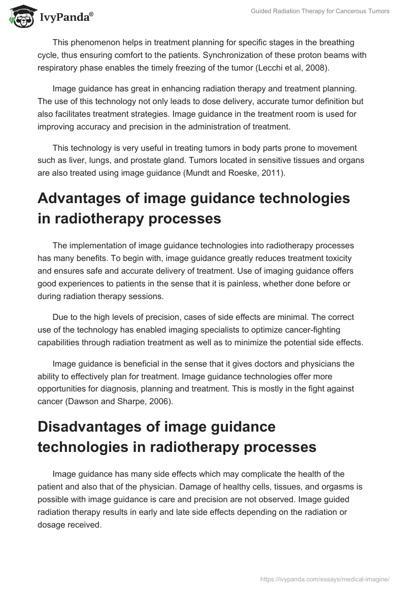 Guided Radiation Therapy for Cancerous Tumors. Page 3