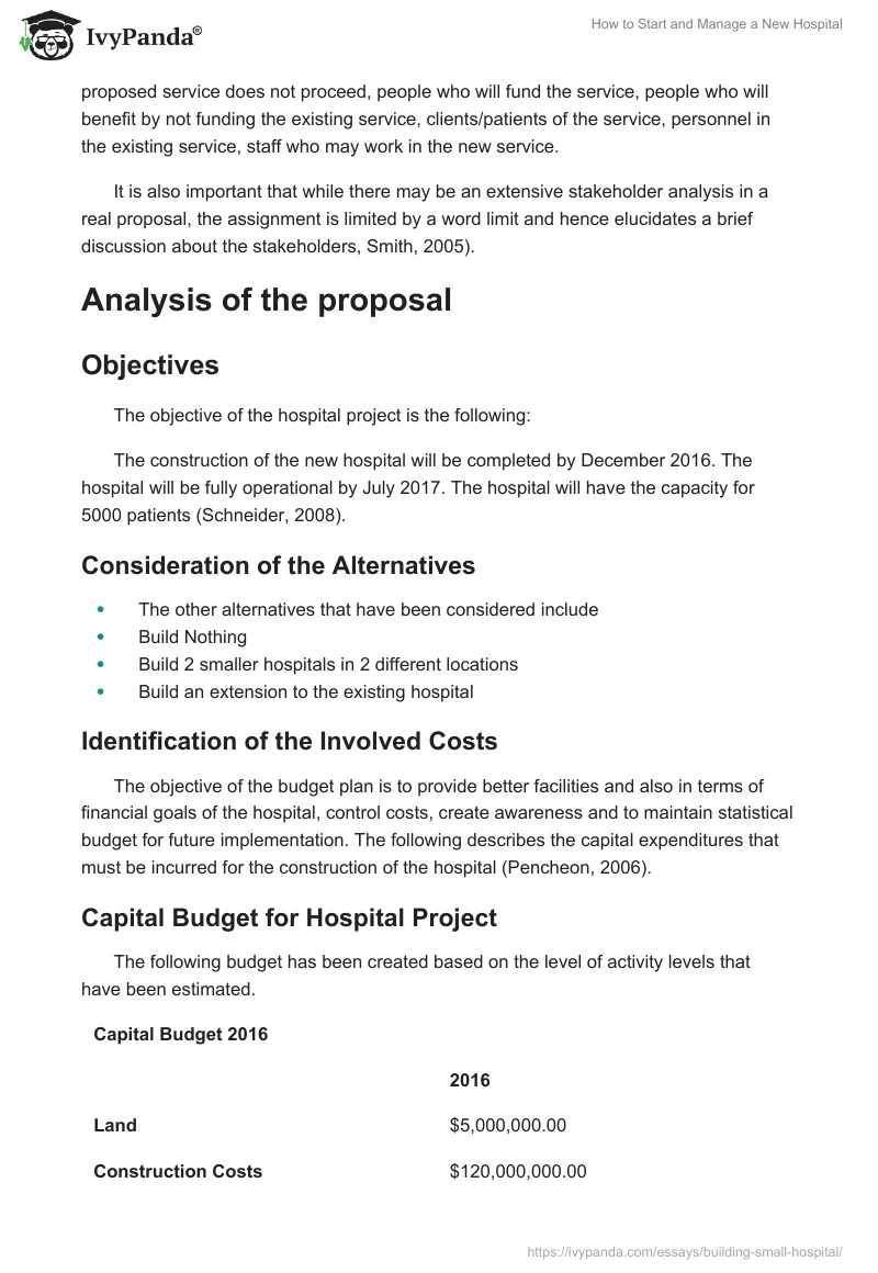 How to Start and Manage a New Hospital. Page 3