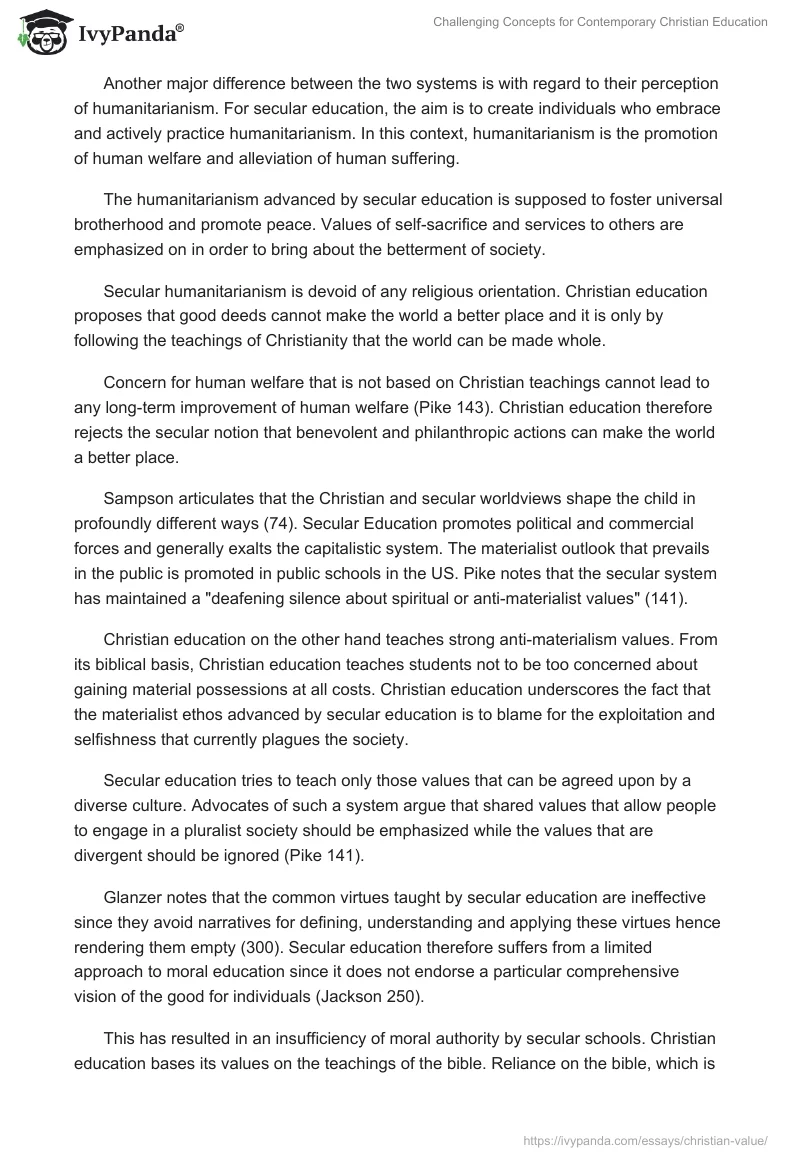 Challenging Concepts for Contemporary Christian Education. Page 4