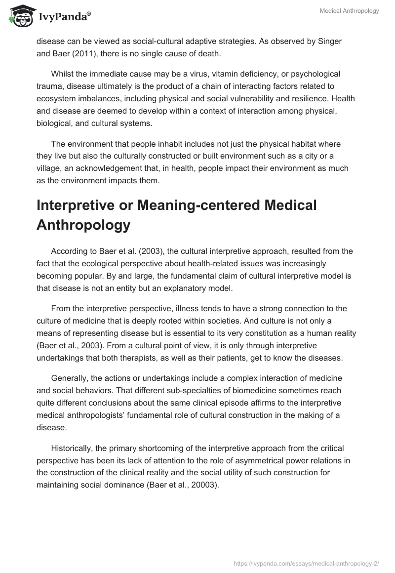 Medical Anthropology. Page 3