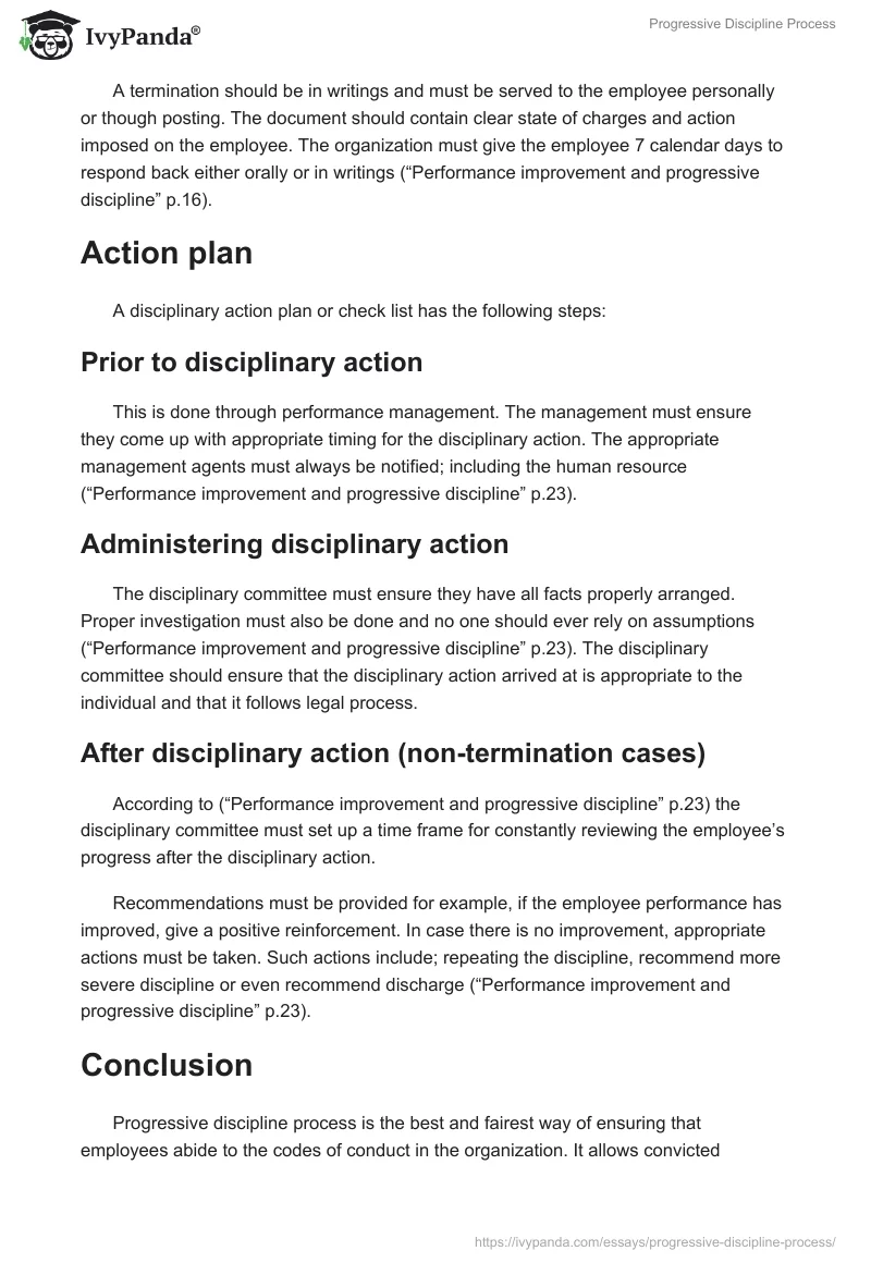 Progressive Discipline Process. Page 4