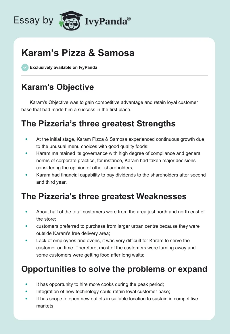 Karam’s Pizza & Samosa. Page 1