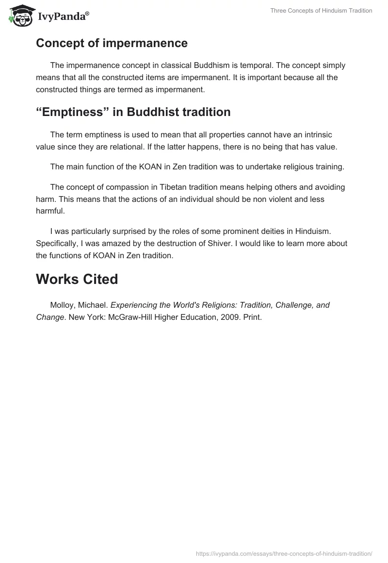 Three Concepts of Hinduism Tradition. Page 3