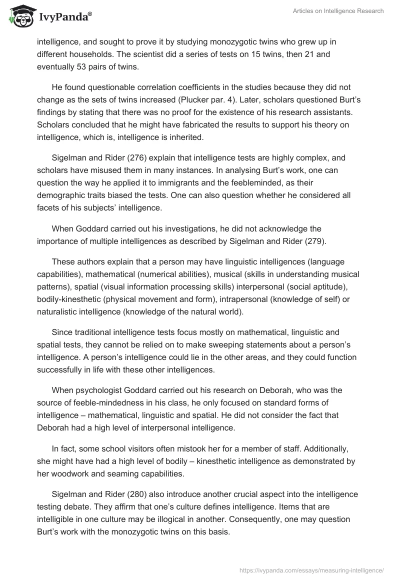 Articles on Intelligence Research. Page 2