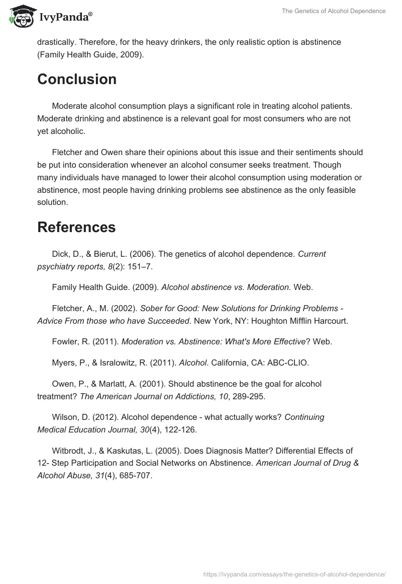 The Genetics of Alcohol Dependence. Page 5
