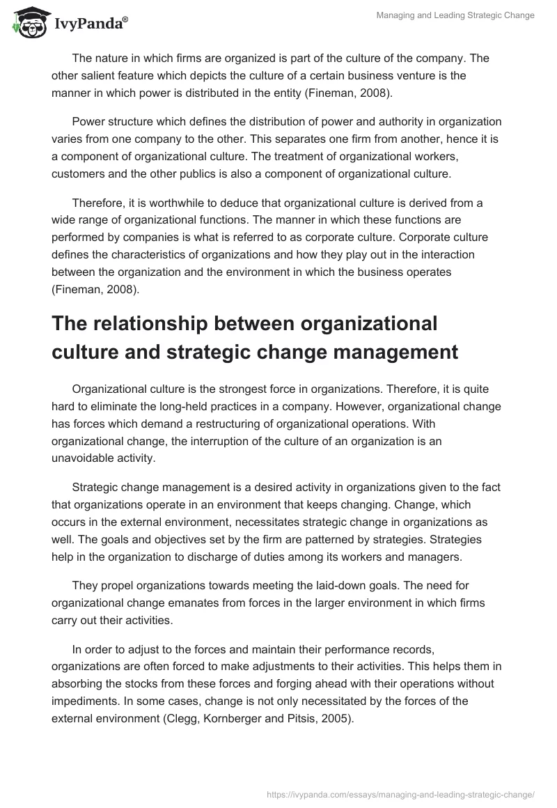 Managing and Leading Strategic Change. Page 3