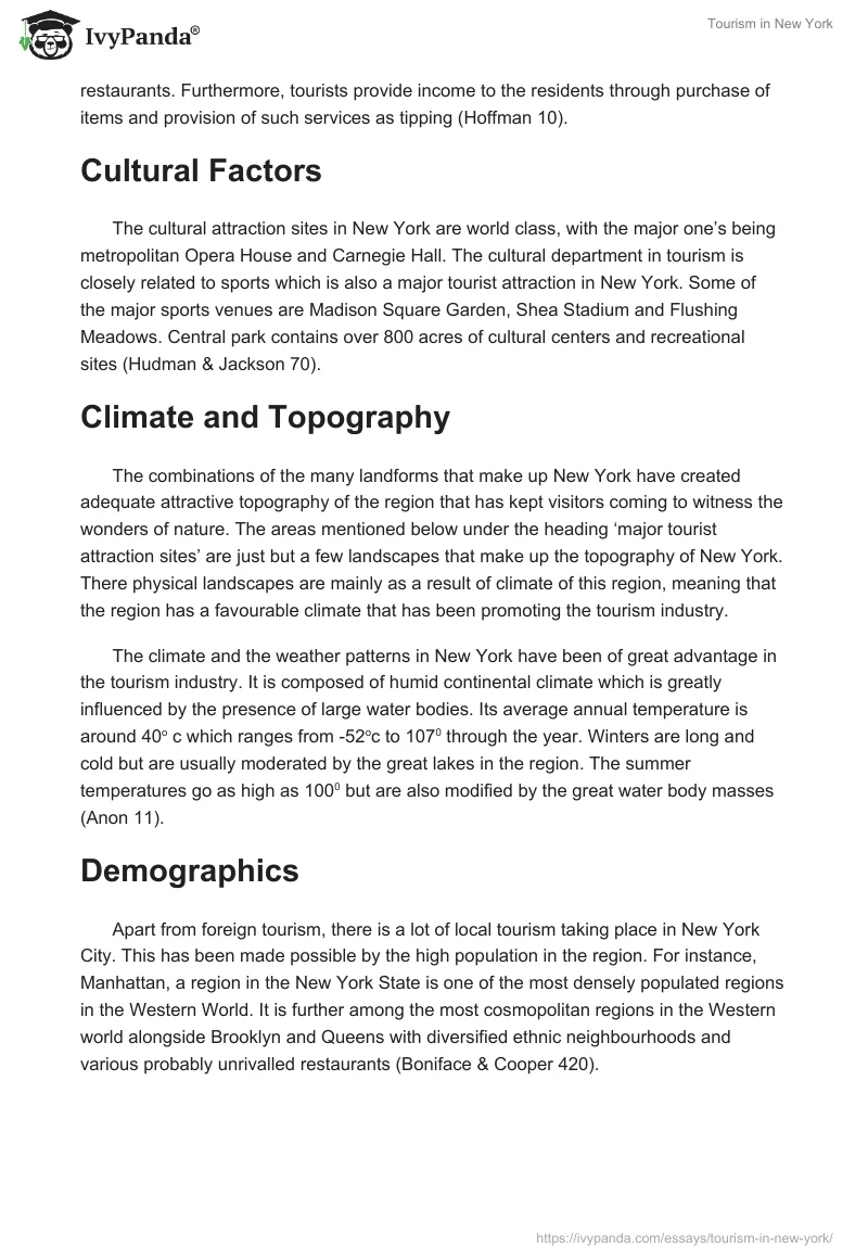 Tourism in New York. Page 3