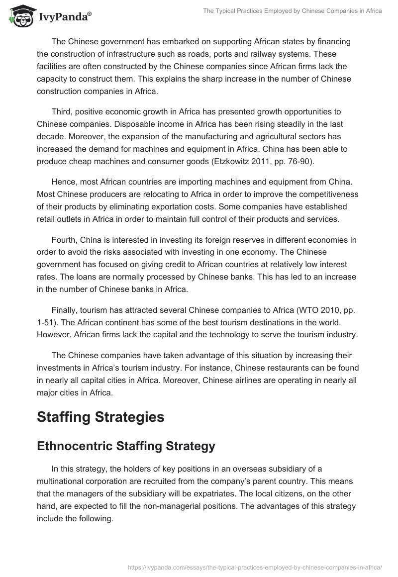 The Typical Practices Employed by Chinese Companies in Africa. Page 3