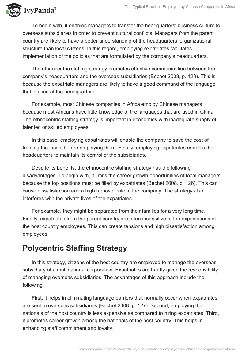 The Typical Practices Employed by Chinese Companies in Africa. Page 4