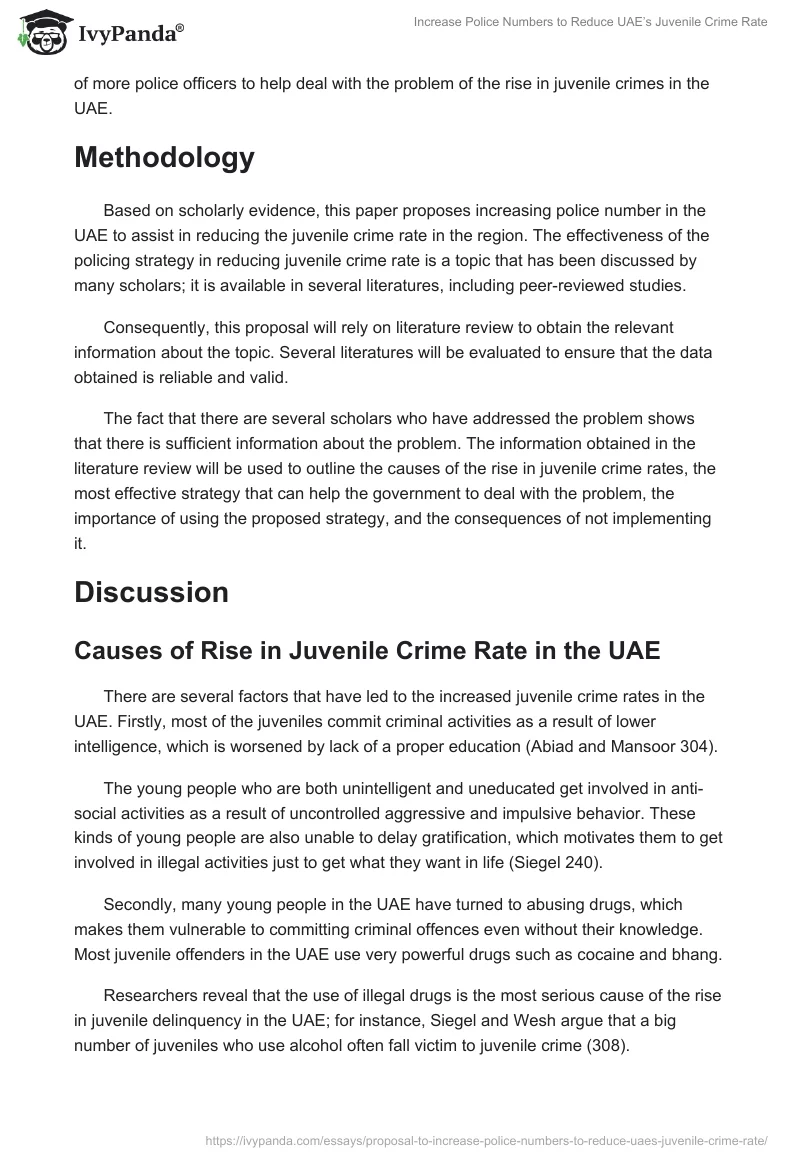 Increase Police Numbers to Reduce UAE’s Juvenile Crime Rate. Page 2