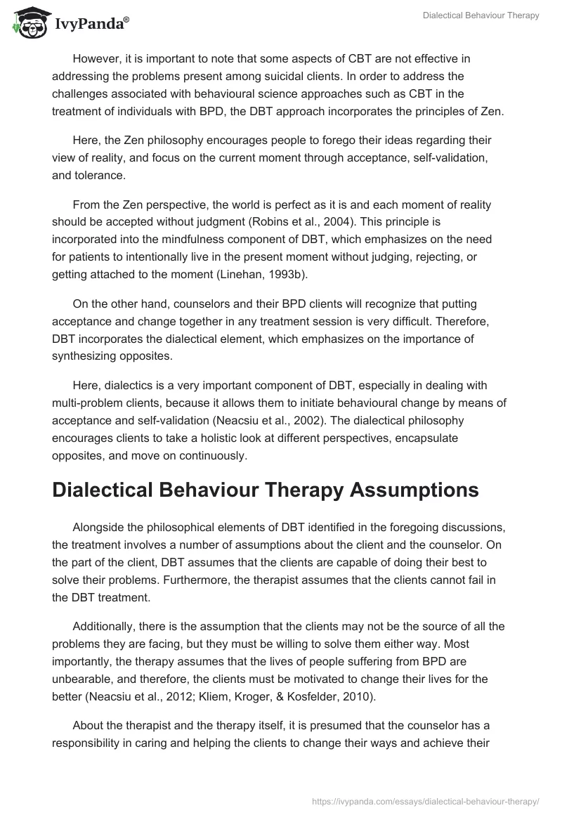 Dialectical Behaviour Therapy. Page 2