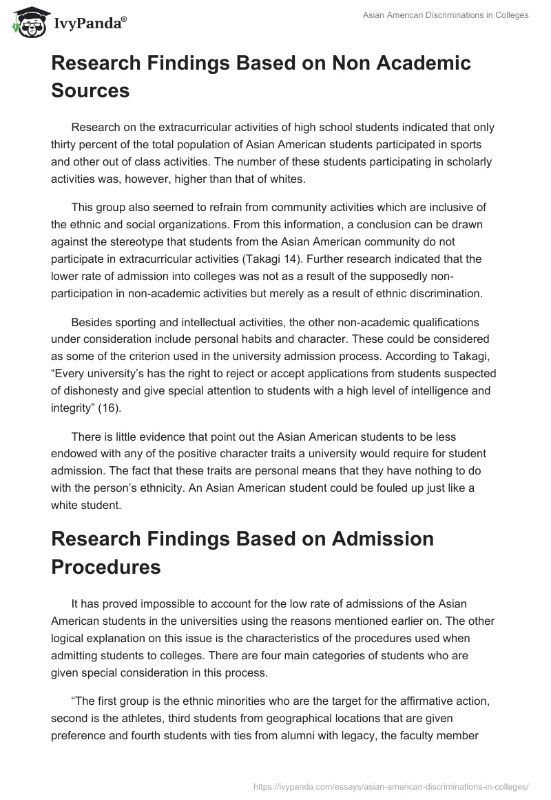 Asian American Discriminations in Colleges. Page 4