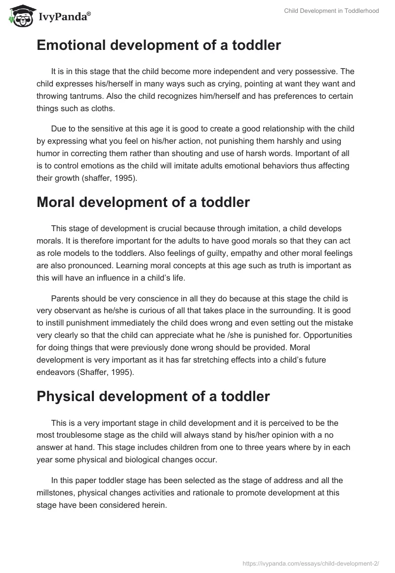 Child Development in Toddlerhood. Page 5