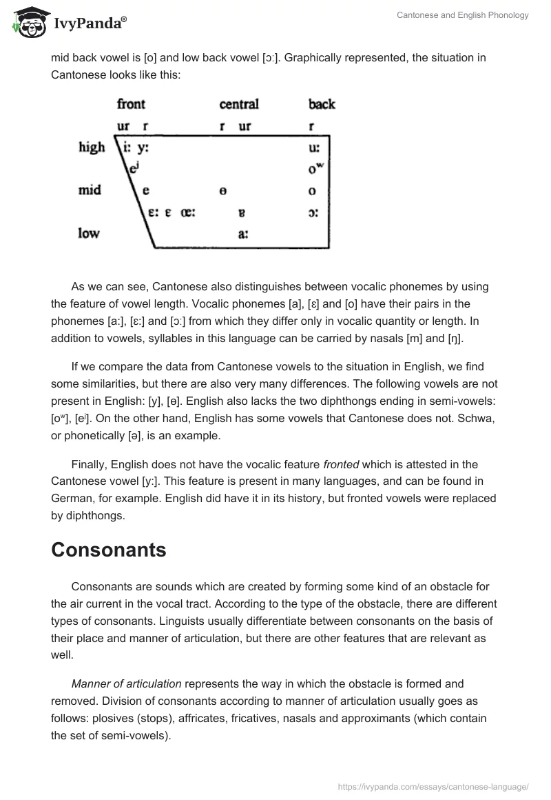 Cantonese and English Phonology. Page 4